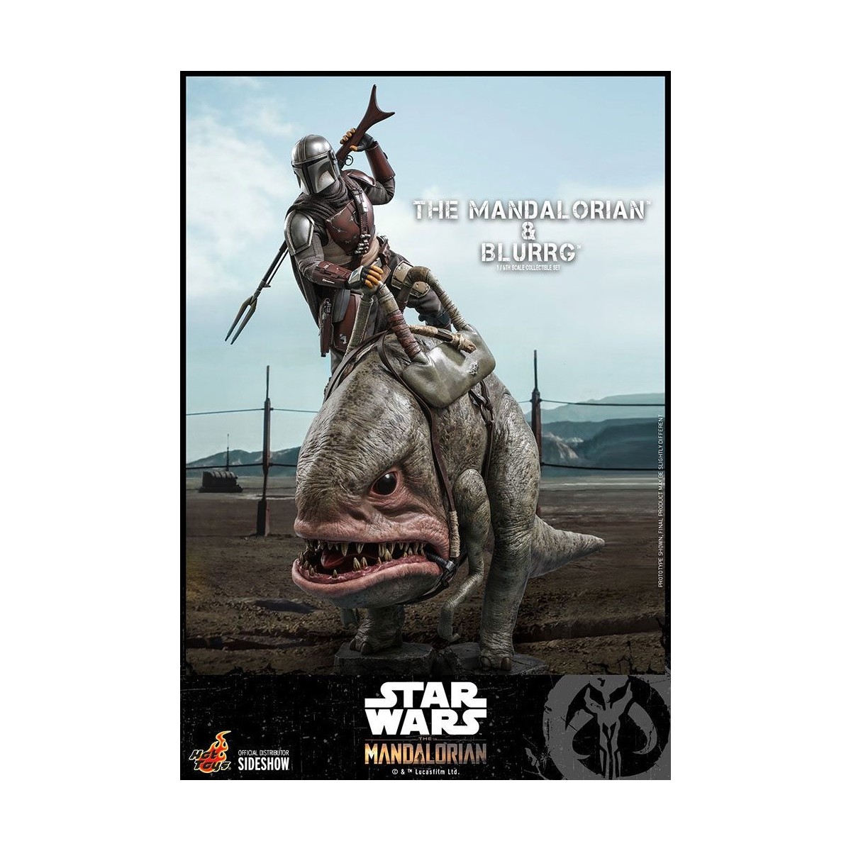 Hot Toys Star Wars - Der Mandalorianer und Blurrg