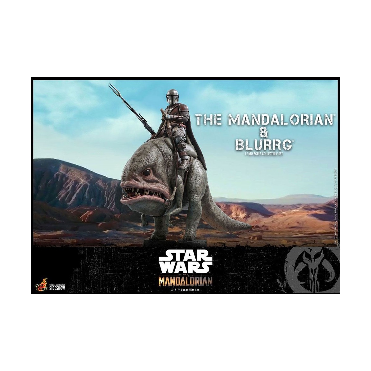 Hot Toys Star Wars - Der Mandalorianer und Blurrg