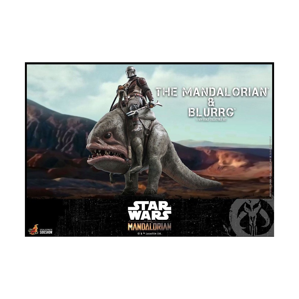 Hot Toys Star Wars - Der Mandalorianer und Blurrg