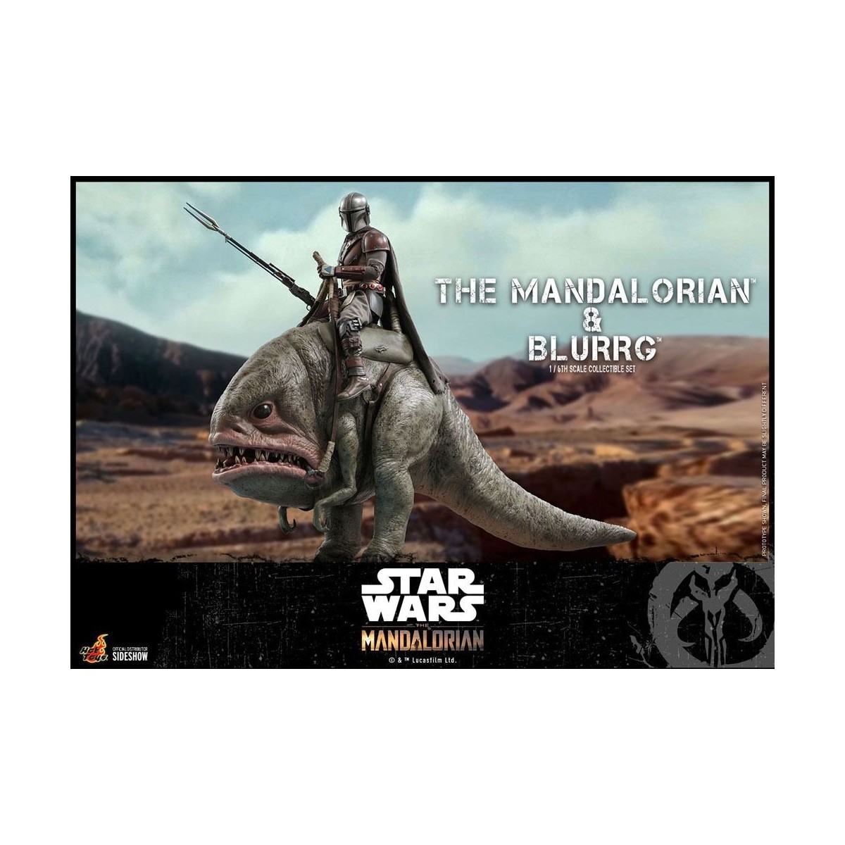 Hot Toys Star Wars - Der Mandalorianer und Blurrg