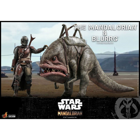 Hot Toys Star Wars - Der Mandalorianer und Blurrg