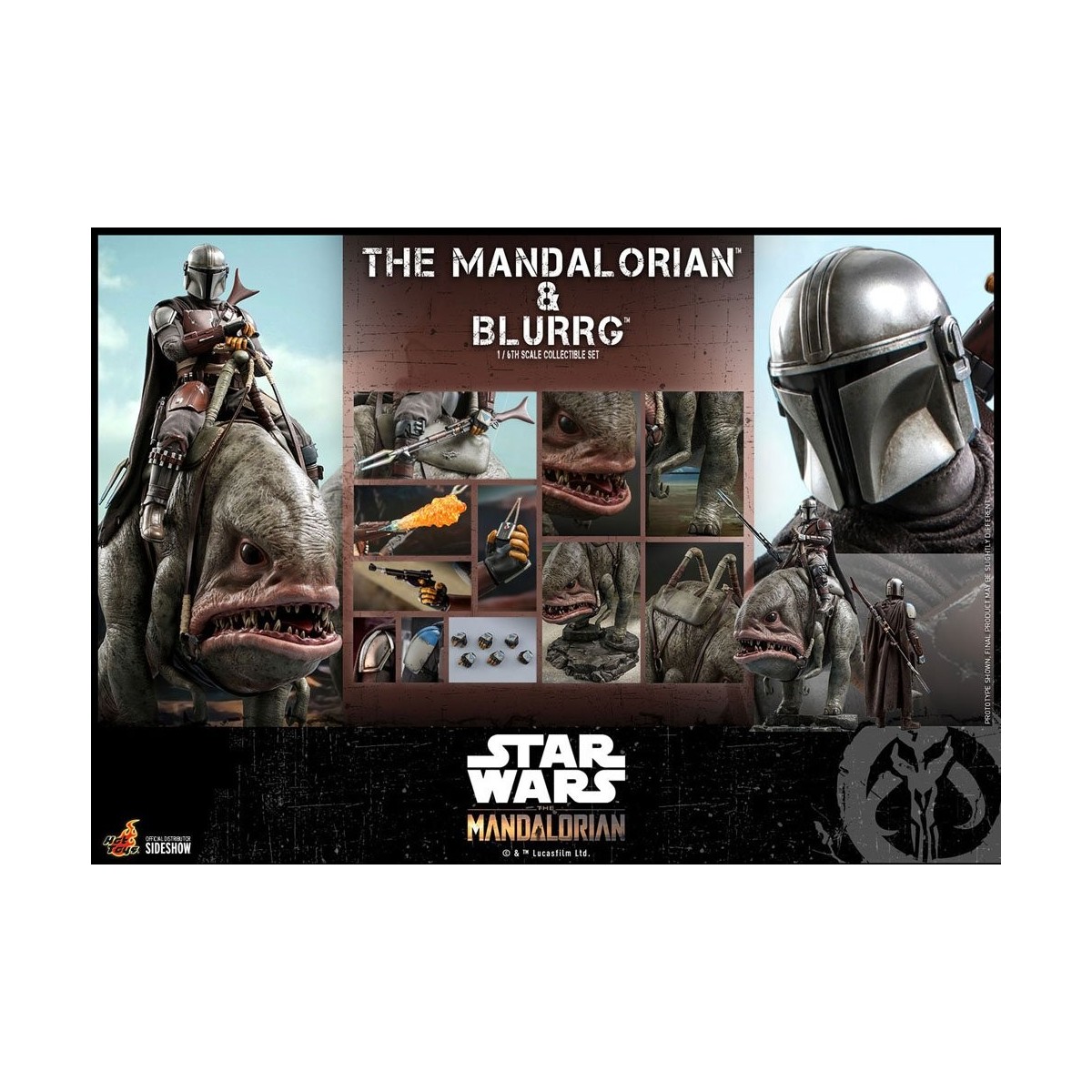 Hot Toys Star Wars - Der Mandalorianer und Blurrg