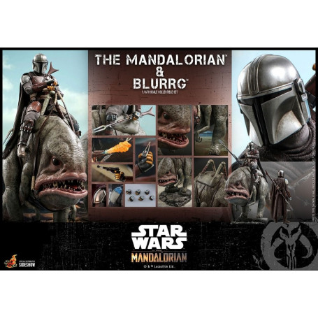 Hot Toys Star Wars - Der Mandalorianer und Blurrg