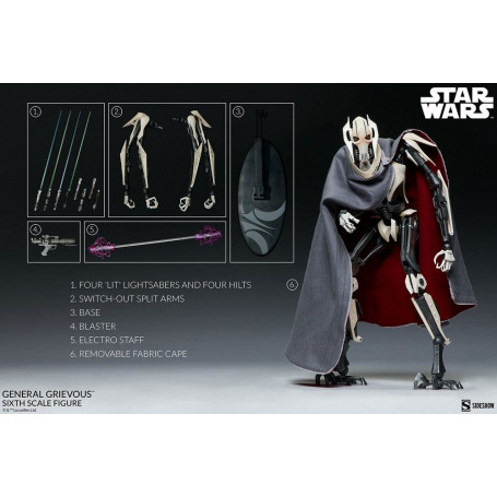 Sideshow Star Wars figurine 1/6 General Grievous 