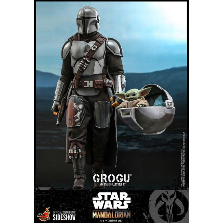 Hot Toys Star Wars - Der Mandalorianer - Grogu 1/6 Packung mit 3 Figuren