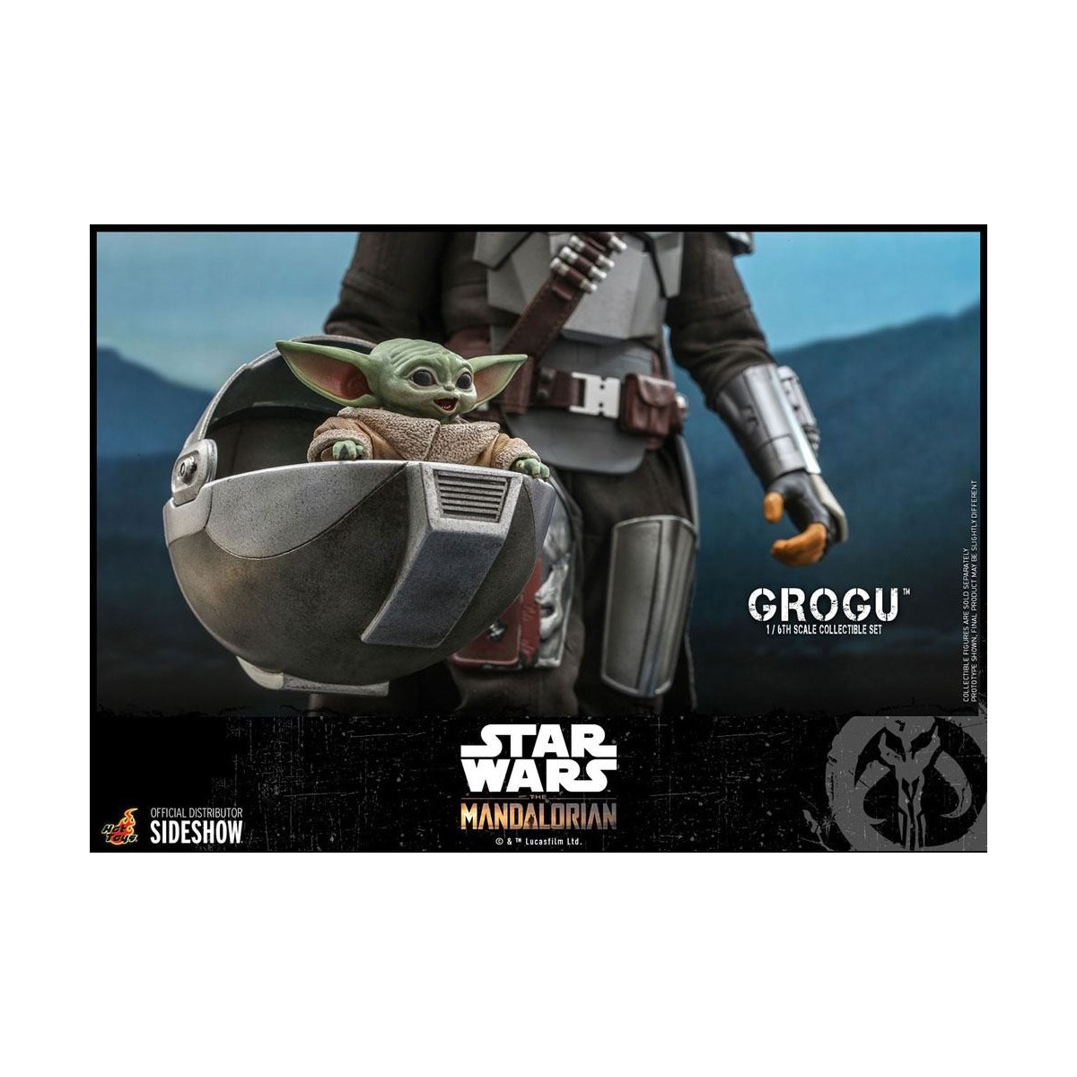 Hot Toys Star Wars - Der Mandalorianer - Grogu 1/6 Packung mit 3 Figuren