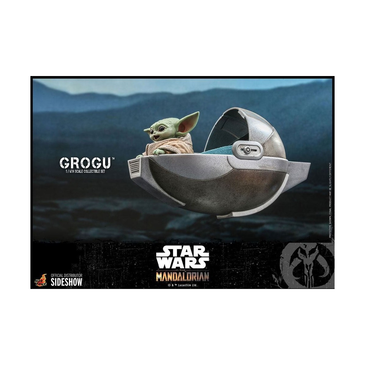 Hot Toys Star Wars - Der Mandalorianer - Grogu 1/6 Packung mit 3 Figuren