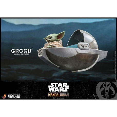 Hot Toys Star Wars - Der Mandalorianer - Grogu 1/6 Packung mit 3 Figuren