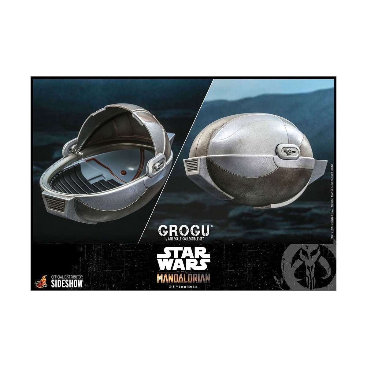 Hot Toys Star Wars - Der Mandalorianer - Grogu 1/6 Packung mit 3 Figuren