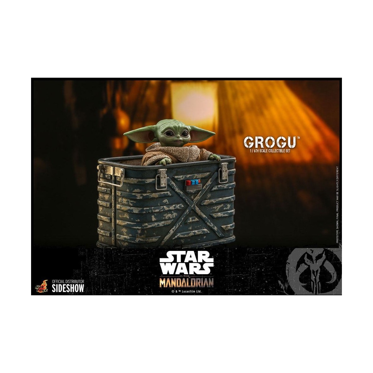 Hot Toys Star Wars - Der Mandalorianer - Grogu 1/6 Packung mit 3 Figuren