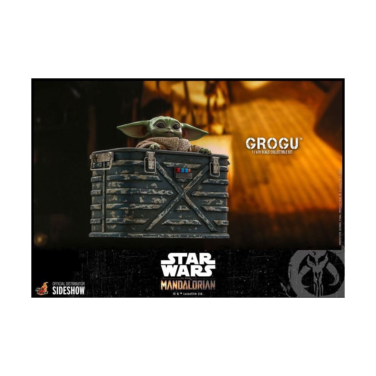 Hot Toys Star Wars - Der Mandalorianer - Grogu 1/6 Packung mit 3 Figuren