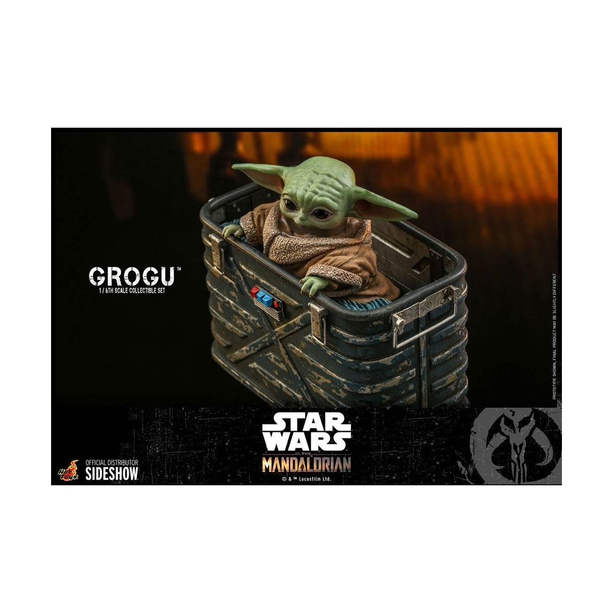 Hot Toys Star Wars - Der Mandalorianer - Grogu 1/6 Packung mit 3 Figuren