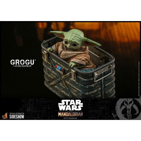 Hot Toys Star Wars - Der Mandalorianer - Grogu 1/6 Packung mit 3 Figuren