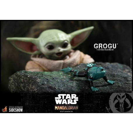 Hot Toys Star Wars - Der Mandalorianer - Grogu 1/6 Packung mit 3 Figuren