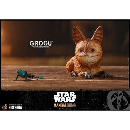 Hot Toys Star Wars - Der Mandalorianer - Grogu 1/6 Packung mit 3 Figuren