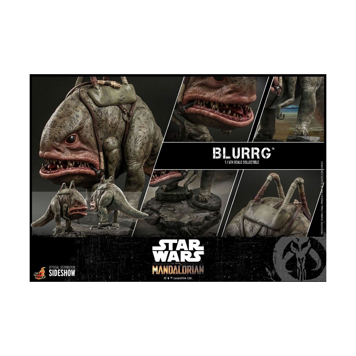 Hot Toys Star Wars - Der Mandalorianer und Blurrg