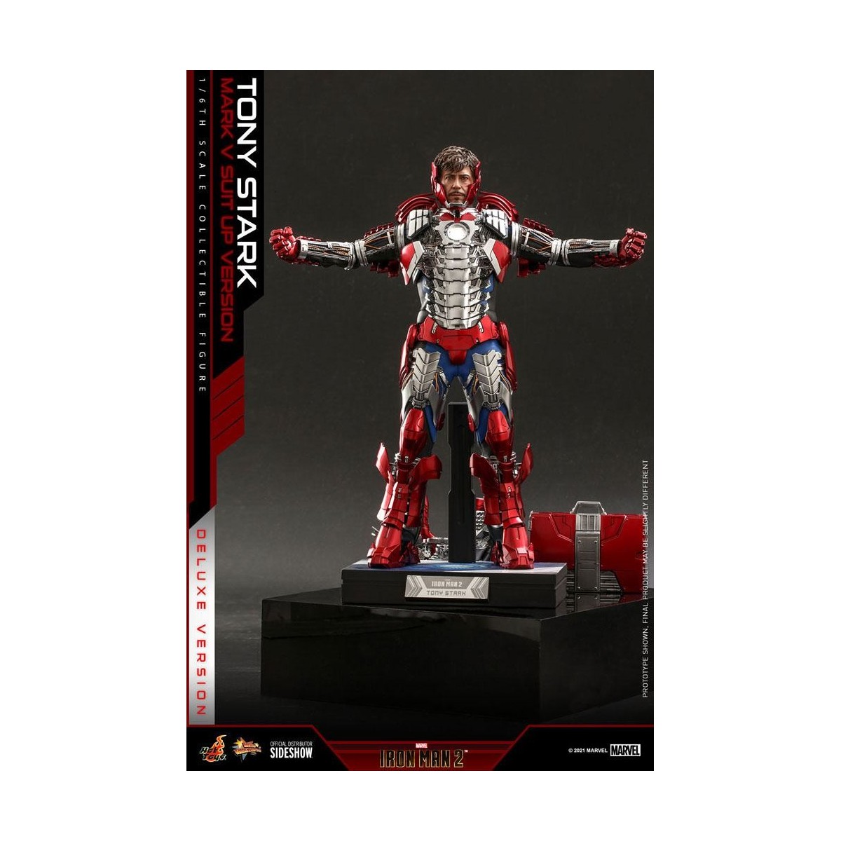 Hot Toys Iron Man 2 - Mark V Anzug Up Deluxe Version 1/6