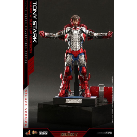 Hot Toys Iron Man 2 - Mark V Anzug Up Deluxe Version 1/6