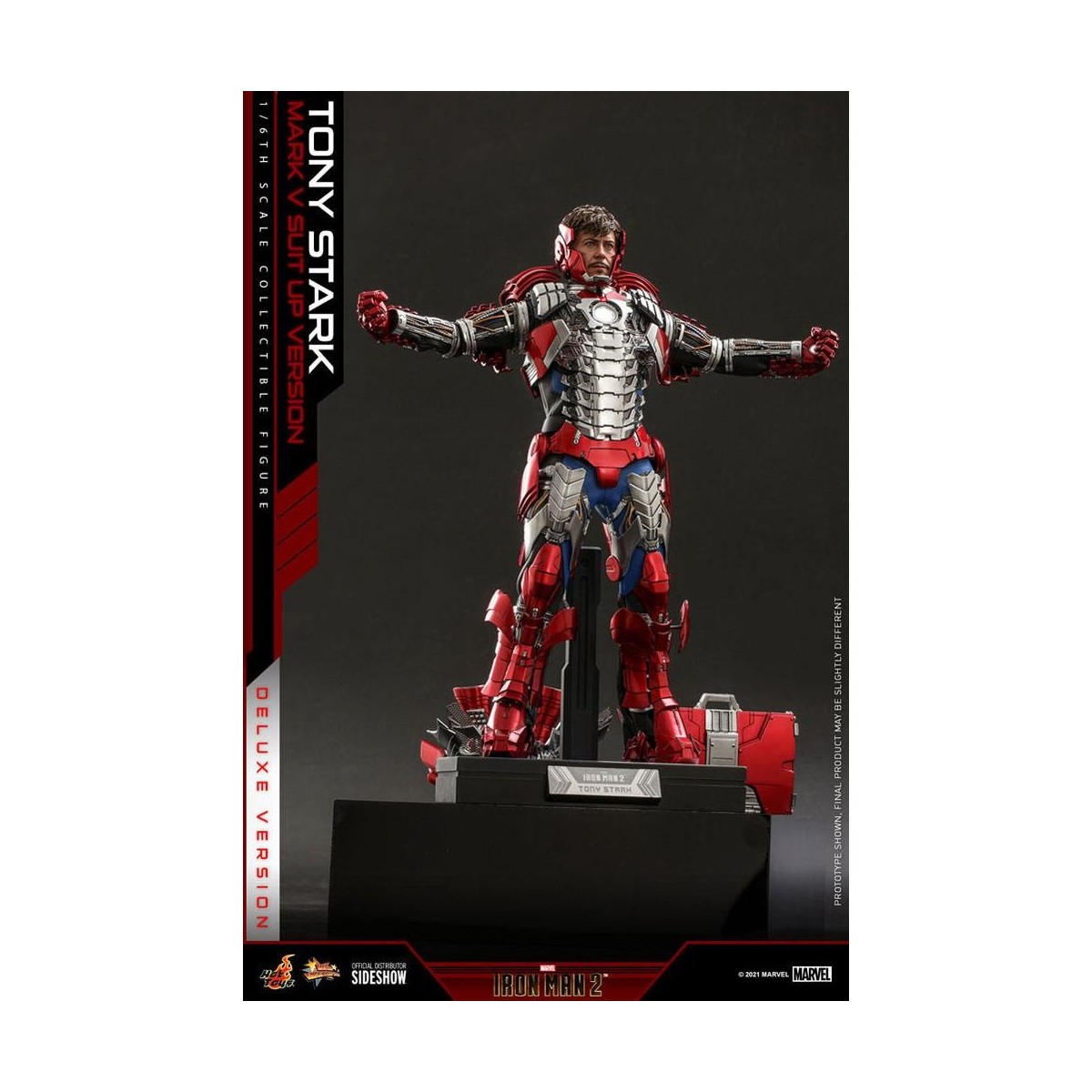 Hot Toys Iron Man 2 - Mark V Anzug Up Deluxe Version 1/6