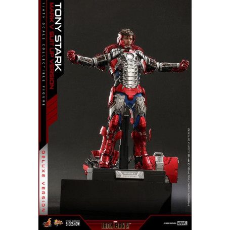 Hot Toys Iron Man 2 - Mark V Anzug Up Deluxe Version 1/6