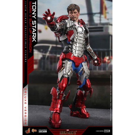 Hot Toys Iron Man 2 - Mark V Anzug Up Deluxe Version 1/6