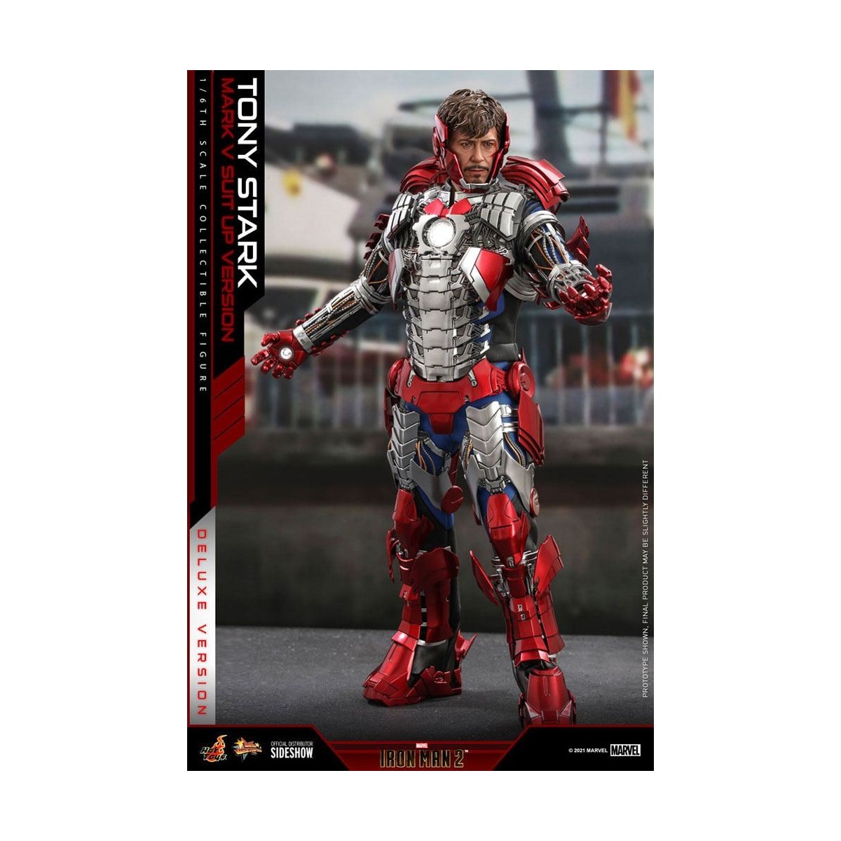 Hot Toys Iron Man 2 - Mark V Anzug Up Deluxe Version 1/6