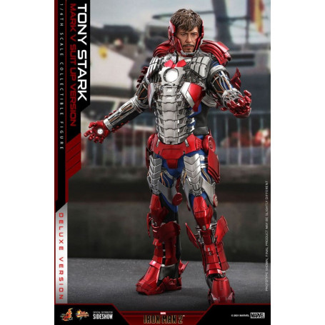 Hot Toys Iron Man 2 - Mark V Anzug Up Deluxe Version 1/6
