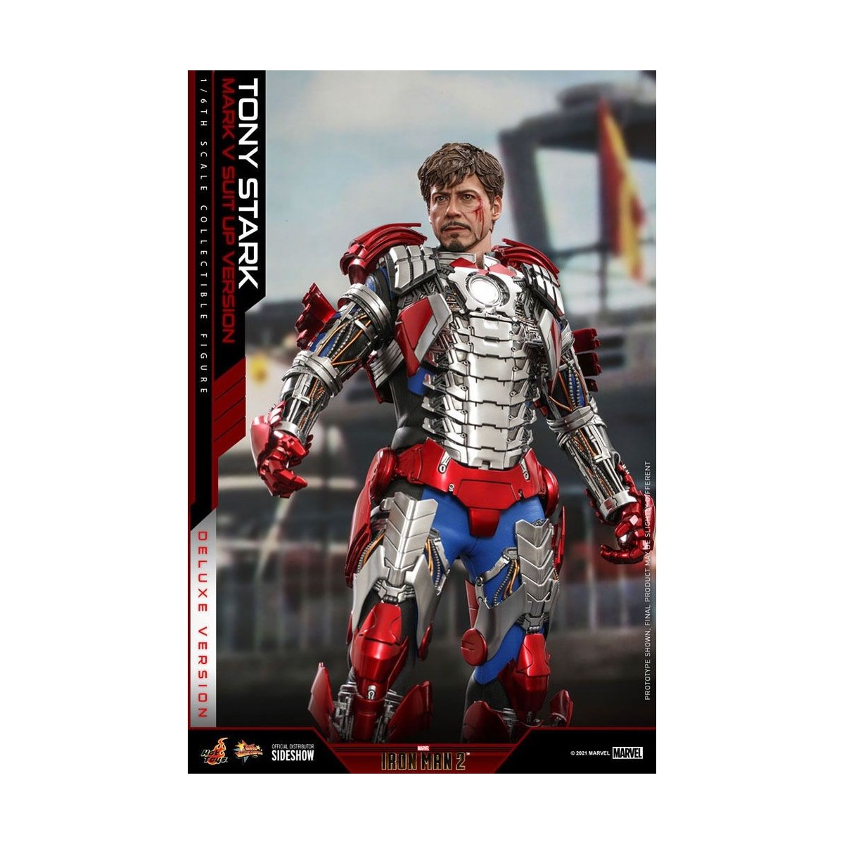 Hot Toys Iron Man 2 - Mark V Anzug Up Deluxe Version 1/6