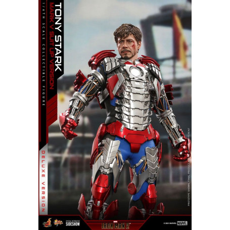 Hot Toys Iron Man 2 - Mark V Anzug Up Deluxe Version 1/6