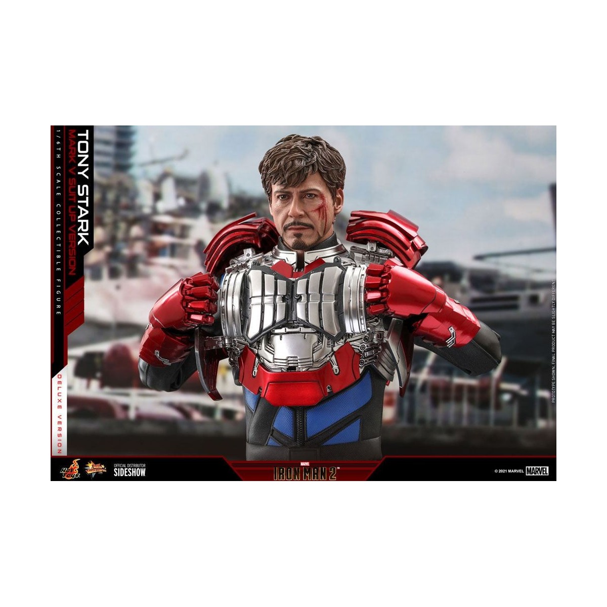 Hot Toys Iron Man 2 - Mark V Anzug Up Deluxe Version 1/6