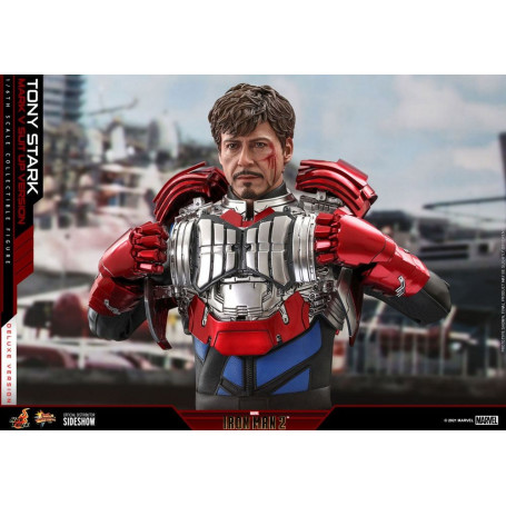 Hot Toys Iron Man 2 - Mark V Anzug Up Deluxe Version 1/6