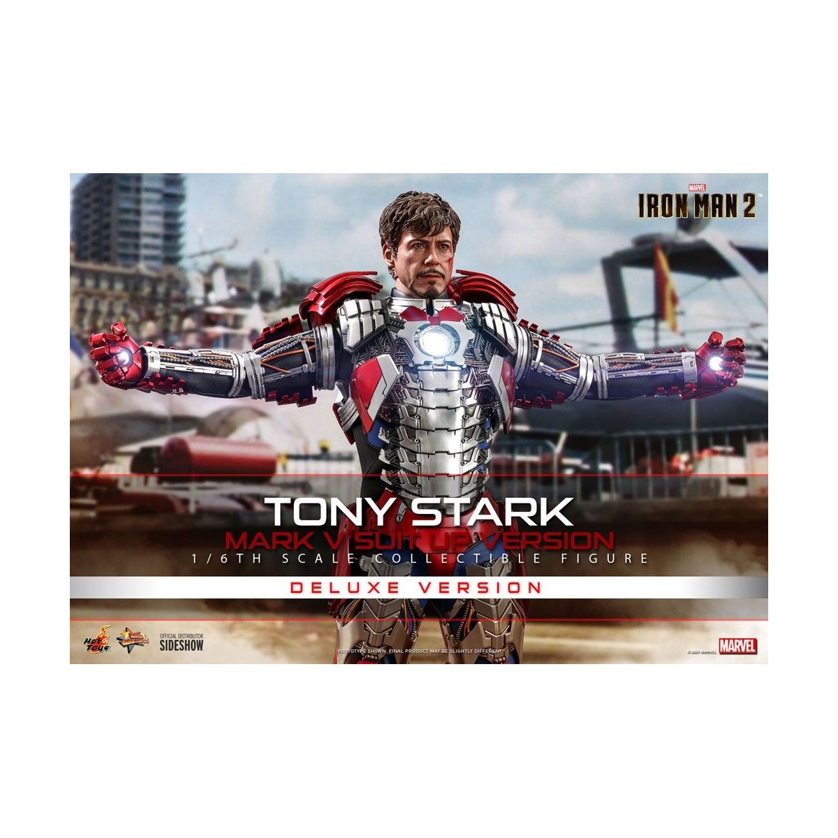 Hot Toys Iron Man 2 - Mark V Anzug Up Deluxe Version 1/6