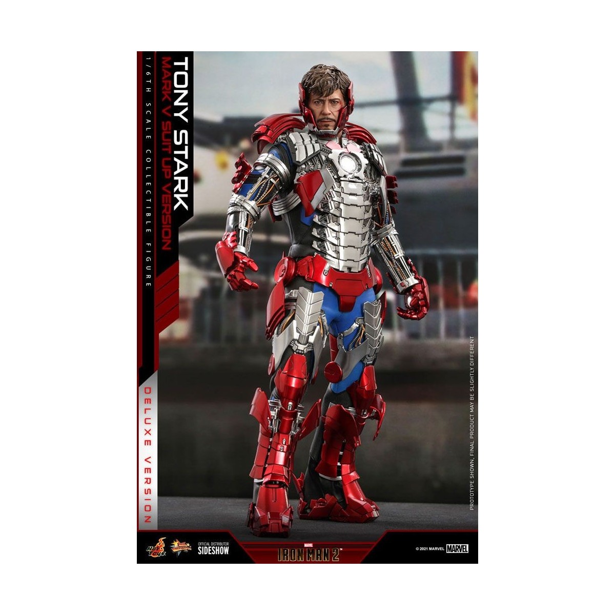Hot Toys Iron Man 2 - Mark V Anzug Up Deluxe Version 1/6