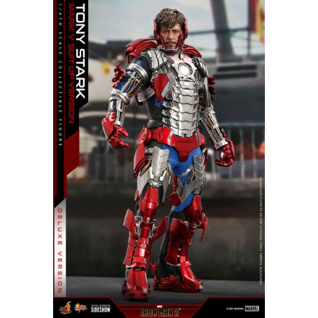 Hot Toys Iron Man 2 - Mark V Anzug Up Deluxe Version 1/6