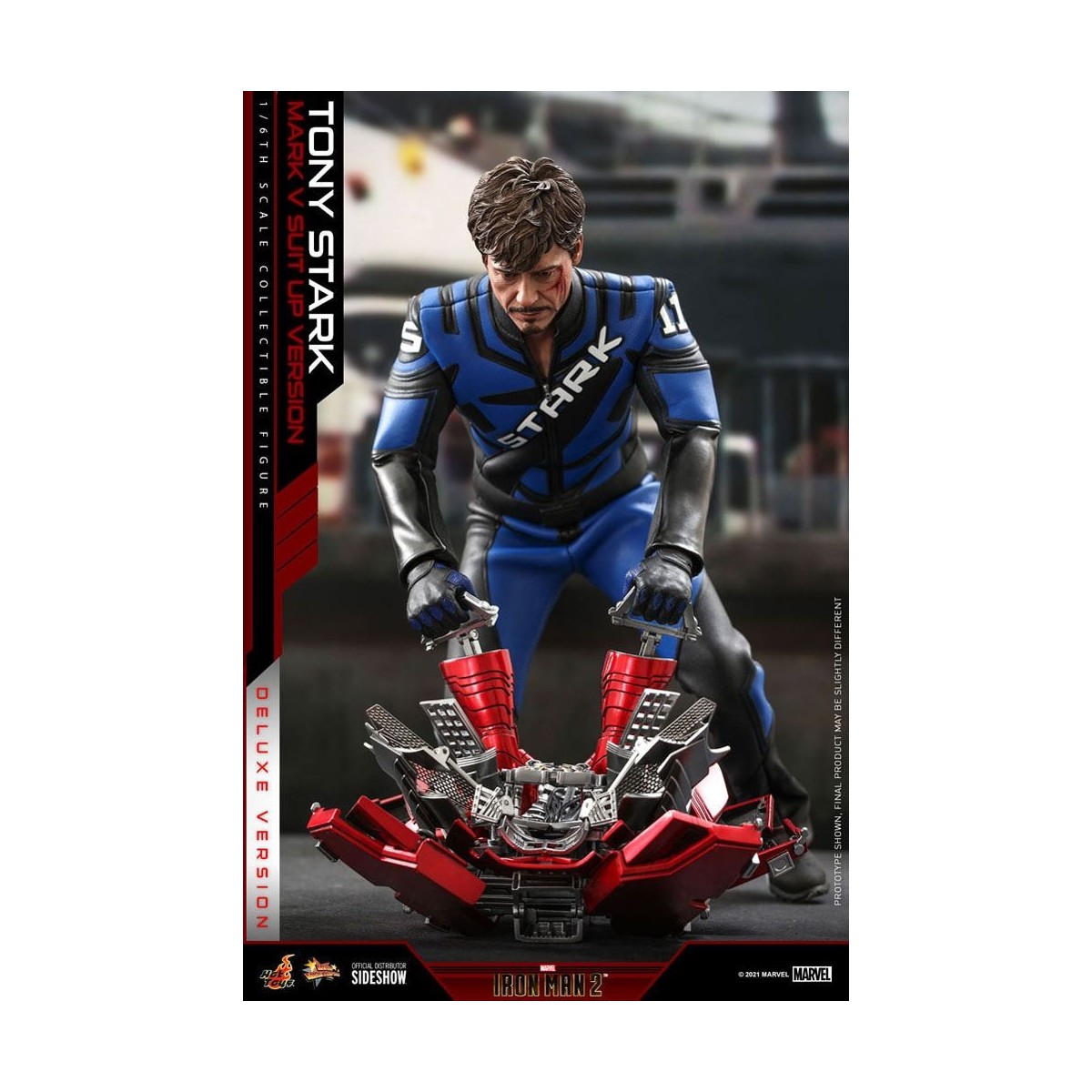 Hot Toys Iron Man 2 - Mark V Anzug Up Deluxe Version 1/6