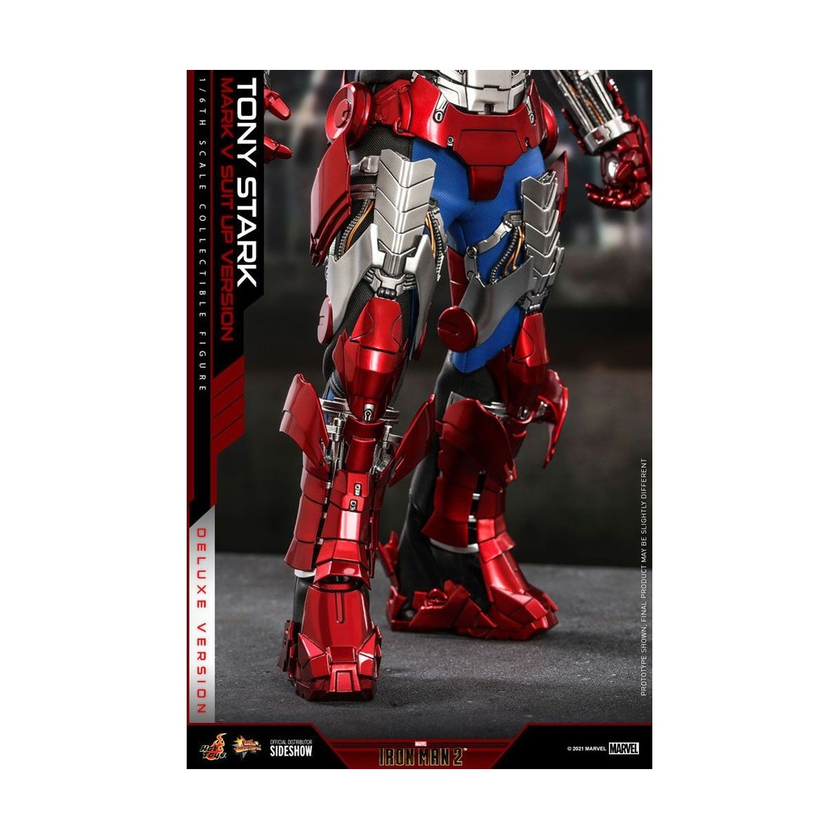 Hot Toys Iron Man 2 - Mark V Anzug Up Deluxe Version 1/6