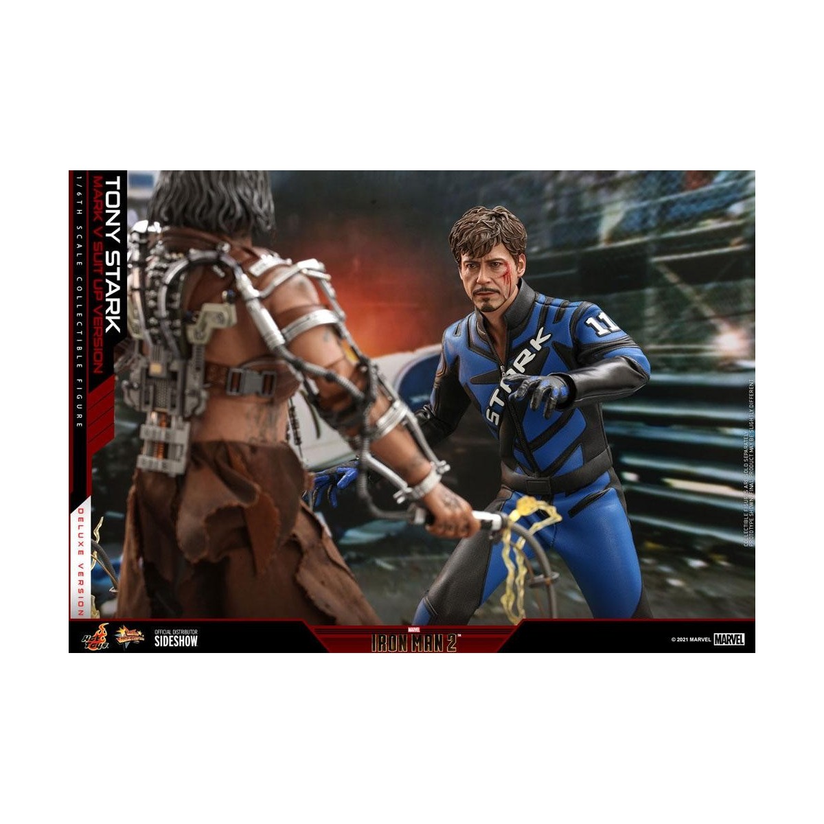 Hot Toys Iron Man 2 - Mark V Anzug Up Deluxe Version 1/6