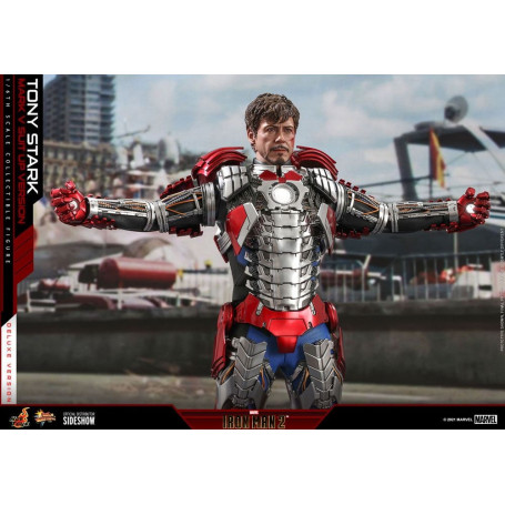 Hot Toys Iron Man 2 - Mark V Anzug Up Deluxe Version 1/6