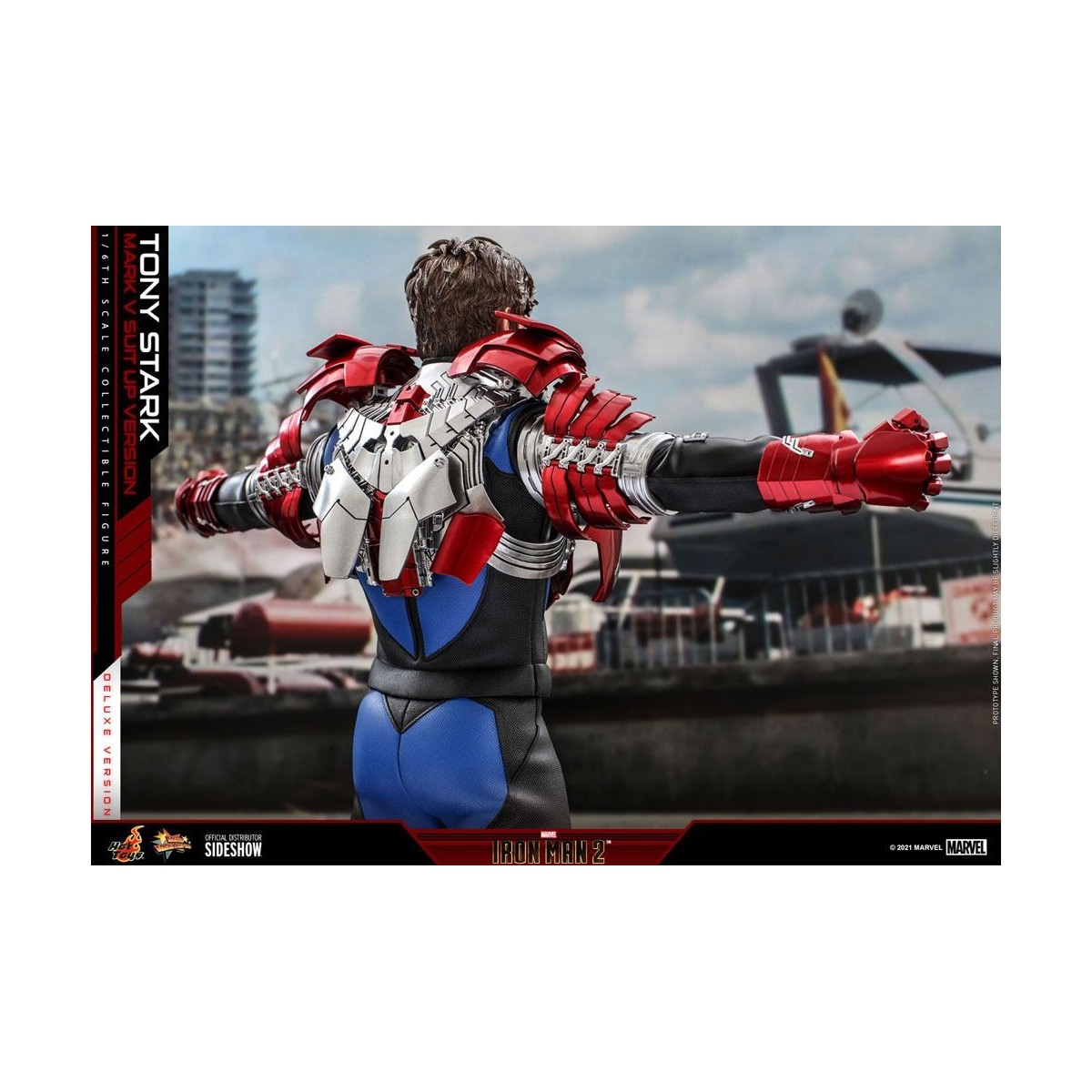 Hot Toys Iron Man 2 - Mark V Anzug Up Deluxe Version 1/6