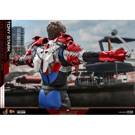 Hot Toys Iron Man 2 - Mark V Anzug Up Deluxe Version 1/6