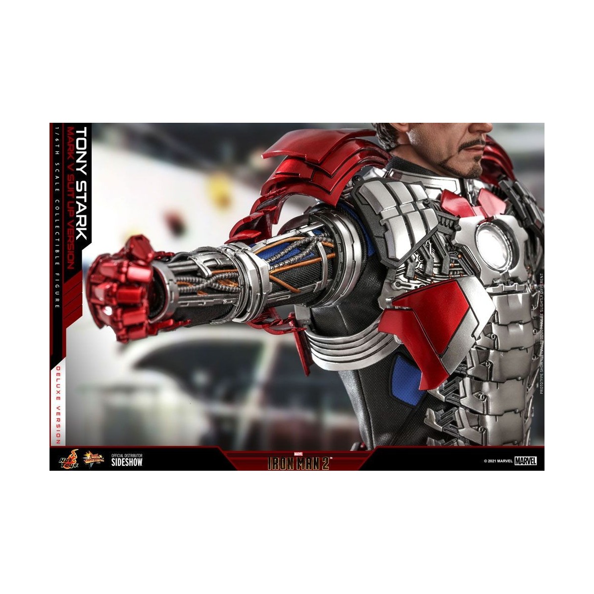 Hot Toys Iron Man 2 - Mark V Anzug Up Deluxe Version 1/6