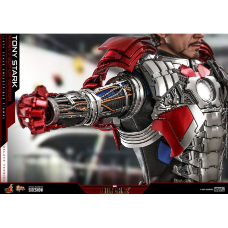 Hot Toys Iron Man 2 - Mark V Anzug Up Deluxe Version 1/6
