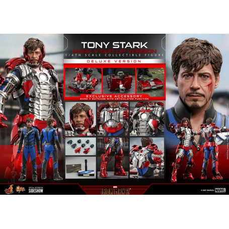 Hot Toys Iron Man 2 - Mark V Anzug Up Deluxe Version 1/6