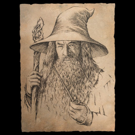 Weta - Gandalf Portrait Druck - Der Hobbit Eine Unerwartete Reise Kunstdruck