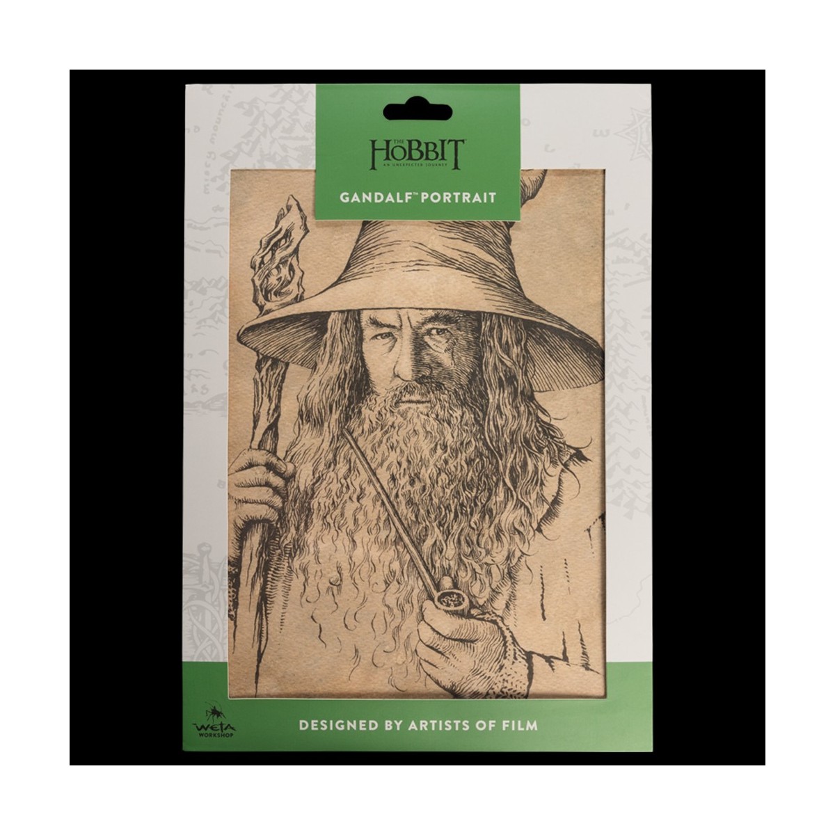 Weta - Gandalf Portrait Druck - Der Hobbit Eine Unerwartete Reise Kunstdruck