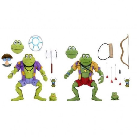 Neca - TMNT - Ninja Turtles - Pack 2 Figuren Dschingis & Rasputin Frosch