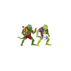 Neca - TMNT - Ninja Turtles - Pack 2 Figuren Dschingis & Rasputin Frosch