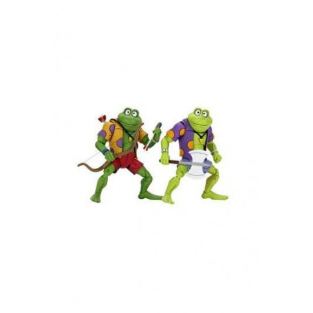Neca - TMNT - Ninja Turtles - Pack 2 Figuren Dschingis & Rasputin Frosch