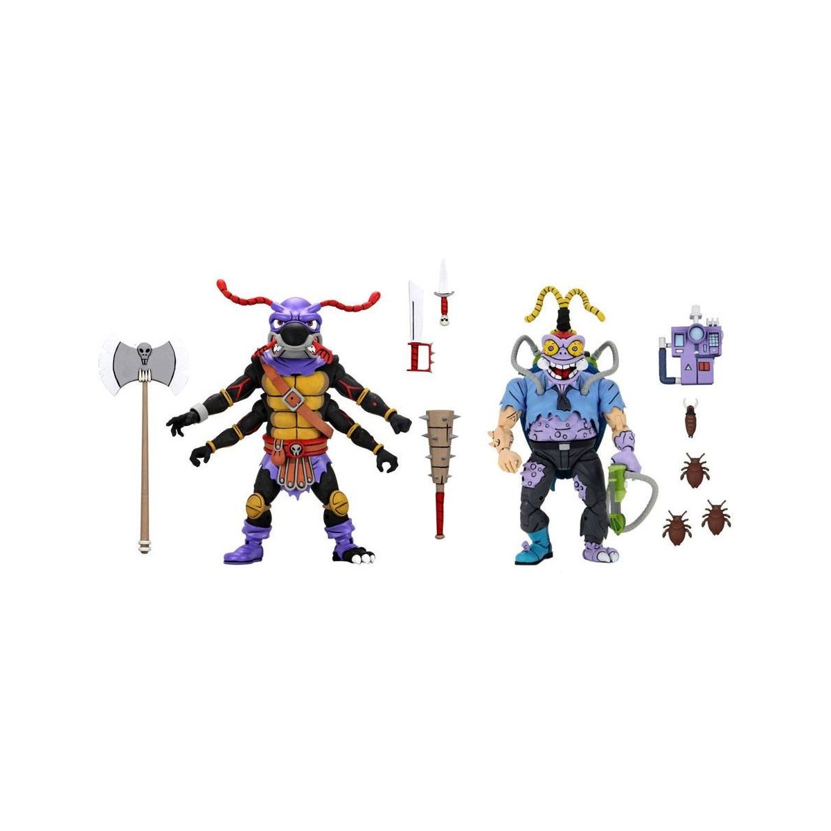 Neca - TMNT - Teenage Mutant Ninja Turtles - Pack 2 Figuren Antrax & Scumbug