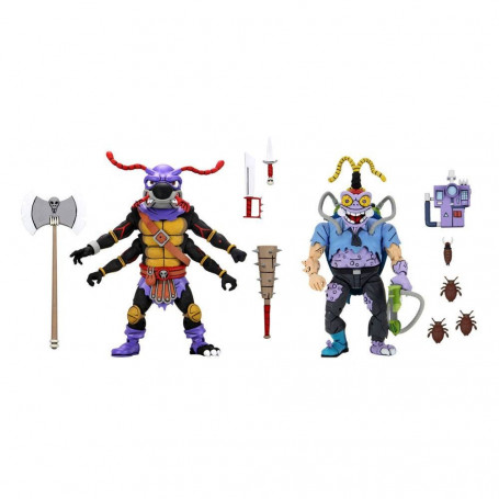 Neca - TMNT - Teenage Mutant Ninja Turtles - Pack 2 Figuren Antrax & Scumbug